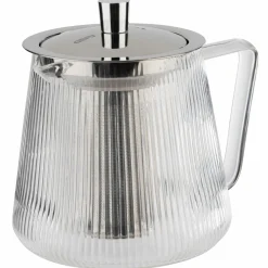 Teekannen>Gefu Teekanne 0,8l silberfarben