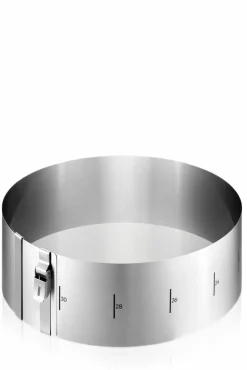 Backzubehör>Gefu Tortenring 10cm silberfarben