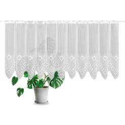 Gerster Jacquard-Bistrogardine weiß^ Gardinen-Vorhänge