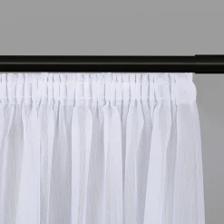 Gerster Store Effekt-Voile recycelt weiß^ Gardinen-Vorhänge