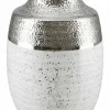 Gilde Vase 20cm silberfarben^ Dekoration