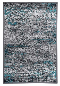 Moderne Teppiche>GINO FALCONE Webteppich modern graublau