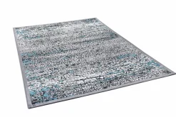 Moderne Teppiche>GINO FALCONE Webteppich modern graublau
