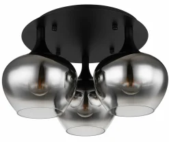 Deckenleuchten>Globo Deckenleuchte 3flg schwarz