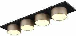 Globo LED-Deckenleuchte 1flg grauschwarzmehrfarbigorangegoldfarben^ Deckenleuchten|Spots