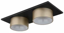 Deckenleuchten|Spots>Globo LED-Deckenleuchte 1flg grauschwarzmehrfarbigorangegoldfarben