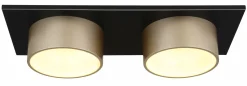 Deckenleuchten|Spots>Globo LED-Deckenleuchte 1flg grauschwarzmehrfarbigorangegoldfarben