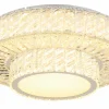 Globo LED-Deckenleuchte 1flg silberfarbentransparent^ Deckenleuchten
