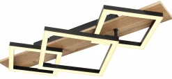 Globo LED-Deckenleuchte 1flg braunmehrfarbigschwarz^ Deckenleuchten