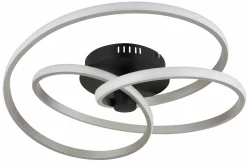 Globo LED-Deckenleuchte 1flg schwarzsilberfarben^ Deckenleuchten