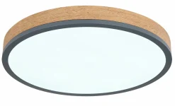Globo LED-Deckenleuchte rund 1flg graumehrfarbigbraun^ Deckenleuchten