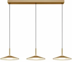 Pendelleuchten>Globo LED-Pendelleuchte 1flg beigegelb