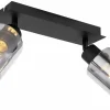 Spots>Globo LED-Strahler 2flg schwarz