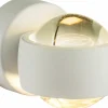 Globo LED-Wandleuchte 2flg weiß^ Wandleuchten