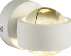 Globo LED-Wandleuchte 2flg weiß^ Wandleuchten