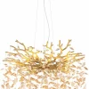 Globo Lüster 10flg transparentgoldfarbenorange^ Pendelleuchten