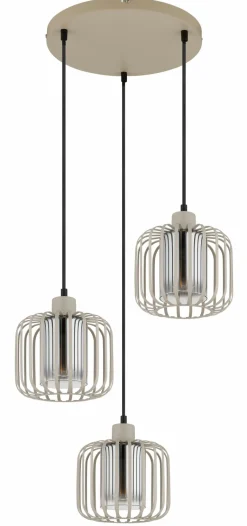 Pendelleuchten>Globo Pendelleuchte 3flg beige