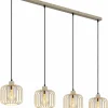 Pendelleuchten>Globo Pendelleuchte 4flg beige