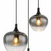 Globo Pendelleuchte 3flg schwarz^ Pendelleuchten