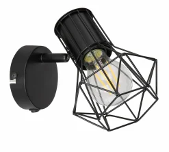 Globo Strahler 1flg schwarz^ Wandleuchten