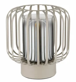 Globo Tischleuchte 1flg beige^ Tischleuchten