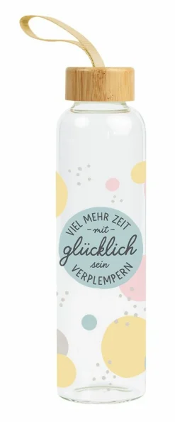 Dekoration|Trinkflaschen>Grafik Werkstatt Glas-Trinkflasche transparent