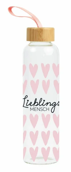 Grafik Werkstatt Glas-Trinkflasche transparent^ Dekoration|Trinkflaschen