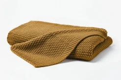 Hahn Jersey-Strickdecke gelb^ Wohndecken