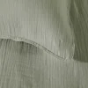 Heckett Musselin-Bettwäsche grün^ Linon-Renforce|Musselin