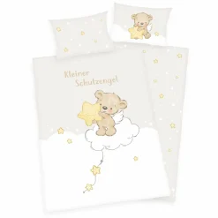 Herding Bettwäsche (Baby/ Kinder) beigeweiß^ Linon-Renforce
