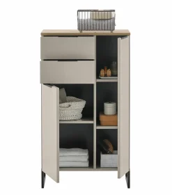 Highboard beige^ Badmöbel