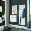 Hängeschuhschrank weißsilberfarben^ Schuhschränke