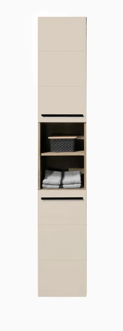 Hochschrank beige^ Badmöbel