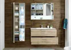 Badmöbel> Hochschrank braun