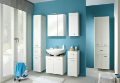 Hochschrank weiß^ Badmöbel
