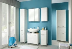 Hochschrank weiß^ Badmöbel