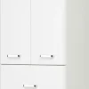 Badmöbel> Hochschrank weiß