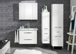 Hochschrank weiß^ Badmöbel