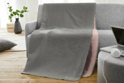Ibena Wohndecke schwarzweißpink^ Wohndecken
