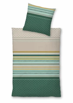 Inspiration Home Flanell-Bettwäsche grün^ Flanell|Biber