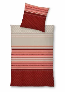Flanell|Biber>Inspiration Home Flanell-Bettwäsche rot