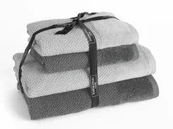 Handtuchsets>Inspiration Home Frottierset 4er Pack silberfarben
