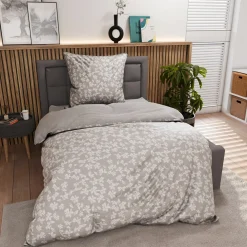 Linon-Renforce>Inspiration Home Renforce-Bettwäsche silberfarben