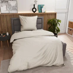 Inspiration Home Satin-Bettwäsche beige^ Satin