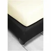 Bettlaken>Irisette Jersey-Spannbetttuch braun