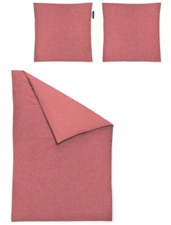 Irisette Mako-Satin-Bettwäsche rot^ Satin