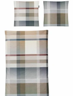 Satin>Irisette Satin-Bettwäsche braun