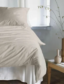 Satin>Irisette Tencel-Bettwäsche braun