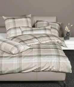 Jersey>Janine Interlock-Jersey-Bettwäsche braun