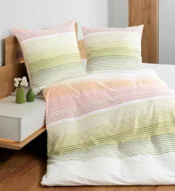 Satin>Janine Mako-Satin-Bettwäsche mehrfarbig